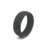 Galaxy-Inspired Fiber Silicone Ring – Black or White with Starry Dot Pattern, Flexible & Unique Men's Band