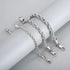 Men's Rope Chain Bracelet, Stainless Steel, Braided Design, Gold & Silver Color, Bold Everyday Jewelry