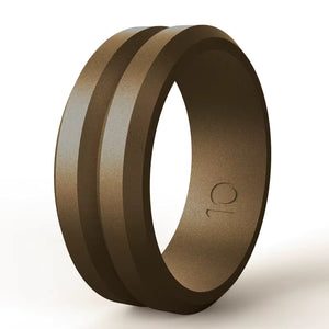 V Shape Silicone Ring for Men – Flexible Rubber Band with Center Cut, Ideal for Work, Gym, and Outdoor Activities