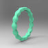 Wave Pattern Silicone Ring for Men – Flexible Rubber Band with Wavy Texture, Lightweight & Daily Comfort