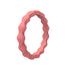Wave Pattern Silicone Ring for Men – Flexible Rubber Band with Wavy Texture, Lightweight & Daily Comfort