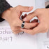 8mm Tungsten Carbide Ring for Men with Black Carbon Fiber Inlay – Available in Blue or Silver Finish – Wedding Band