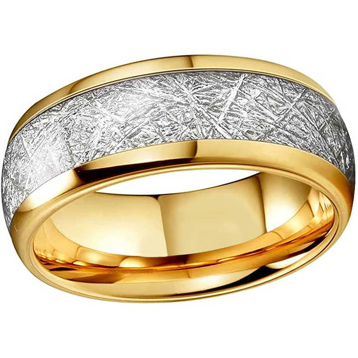 8mm Frost Silk Texture Tungsten Carbide Ring – Unisex Matte Wedding Band – Durable and Modern Comfort Fit