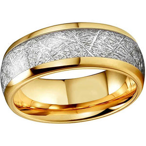 8mm Frost Silk Texture Tungsten Carbide Ring – Unisex Matte Wedding Band – Durable and Modern Comfort Fit