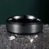 8mm Black Tungsten Carbide Wedding Band for Men – Matte Brushed Finish Comfort Fit Ring – Scratch Resistant