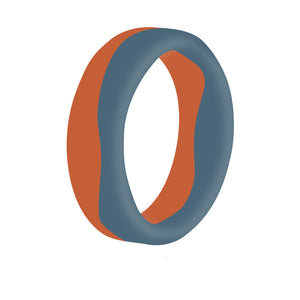 Dual-Line Spiral Silicone Ring – Flexible, Waterproof & Stylish for Everyday Comfort