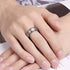 8mm Tungsten Carbide Wedding Band – Laser Engraved Celtic Knot Ring with Stepped Edges and Matte Brushed Finish