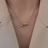 Gold Spiral Pendant Necklace, Stainless Steel, Modern Spring Shape, Minimalist Jewelry for Everyday or Layered Style