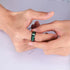 8mm Black Tungsten Carbide Wedding Band with Celtic Dragon Inlay – Red or Green Pattern – Unique Ring for Men, Comfort Fit