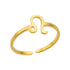 Adjustable Zodiac Ring for Women, 12 Constellations Aesthetic Stainless Steel Rings in Gold & Silver, Horoscope Jewelry