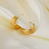 Triple Hoop Huggie Earrings – 18K Gold Plated Stainless Steel Interlocking Chunky Studs for Bold Everyday Style