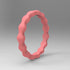 Wave Pattern Silicone Ring for Men – Flexible Rubber Band with Wavy Texture, Lightweight & Daily Comfort