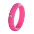 5MM Silicone Ring with Sparkling CZ Diamond – Slim, Flexible & Stylish Alternative for Active Lifestyles
