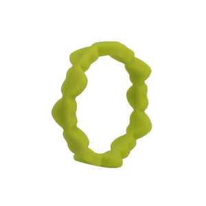 Heart-Shaped Silicone Ring for Women – Flexible, Lightweight & Stylish Wedding Band for Workout & Daily Wear