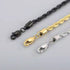 Men's Rope Chain Bracelet, Stainless Steel, Braided Design, Gold & Silver Color, Bold Everyday Jewelry