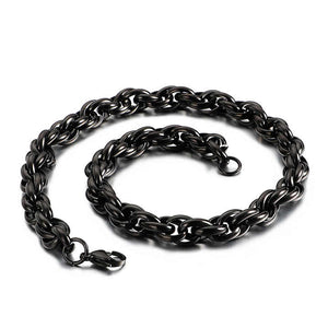 Men’s Black Cuban Link Stainless Steel Bracelet – Bold, Durable, Stylish Jewelry for Everyday Wear