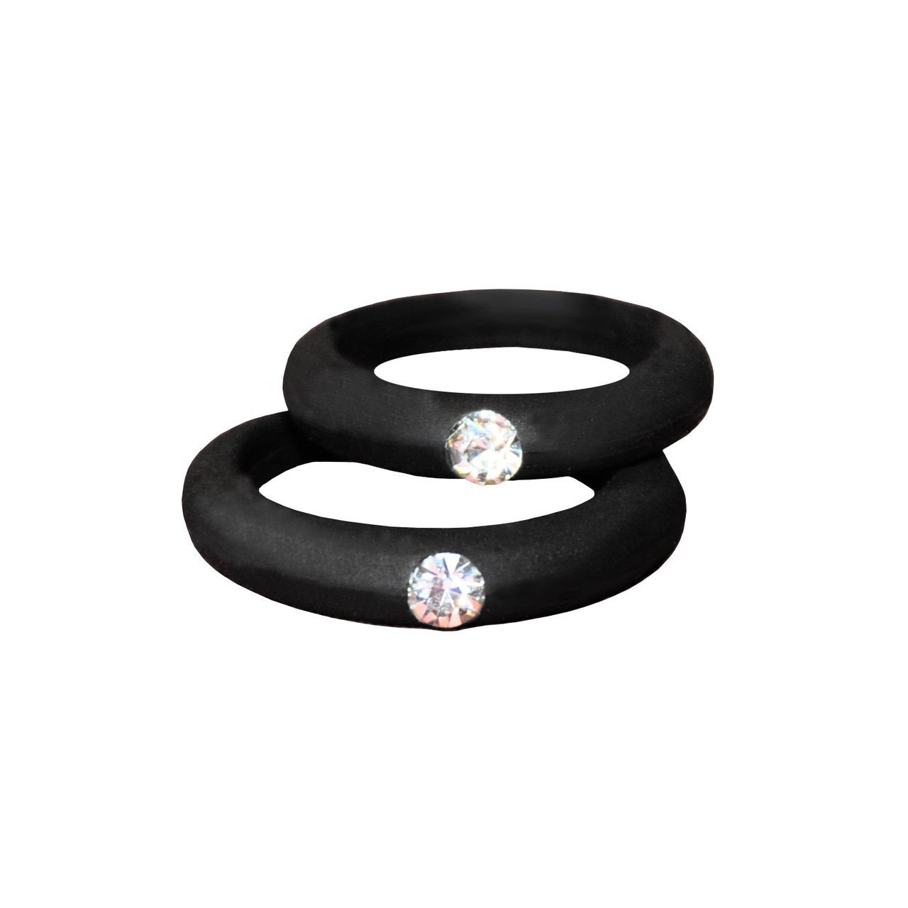 5MM Silicone Ring with Sparkling CZ Diamond – Slim, Flexible & Stylish Alternative for Active Lifestyles