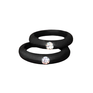 5MM Silicone Ring with Sparkling CZ Diamond – Slim, Flexible & Stylish Alternative for Active Lifestyles