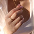 Gold Plated Dainty Link Chain Ring for Women, Stainless Steel, Stackable Minimalist Jewelry, Everyday Band