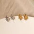 Twisted Rope Knot Stud Earrings – Stainless Steel Minimalist Design in Gold or Silver for Classic Everyday Style