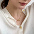 Gold Spiral Pendant Necklace, Stainless Steel, Modern Spring Shape, Minimalist Jewelry for Everyday or Layered Style