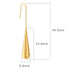 Minimalist Long Water Drop Dangle Earrings for Women, Stainless Steel Hook Earrings in Gold and Silver Tones