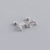 Dainty Stainless Steel Moon Stud Earrings for Women – CZ Crystals, Hypoallergenic, Available in Gold & Silver
