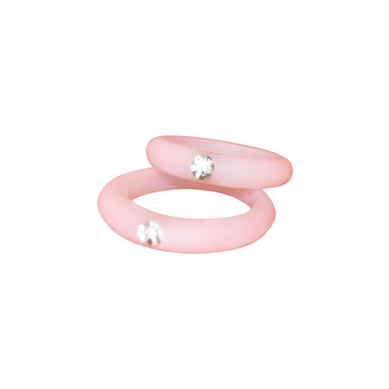 5MM Silicone Ring with Sparkling CZ Diamond – Slim, Flexible & Stylish Alternative for Active Lifestyles