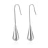 Long Hook Water Drop Dangle Earrings for Women, Stainless Steel, Elegant Teardrop Design, Gold & Silver Tones