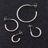 Stainless Steel Hoop Earrings for Men & Women, Gold & Silver Huggie Hoops, Hypoallergenic Everyday Jewelry