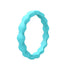 Wave Pattern Silicone Ring for Men – Flexible Rubber Band with Wavy Texture, Lightweight & Daily Comfort