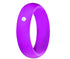 5.7MM Silicone Ring with Sparkling CZ Diamond – Lightweight, Flexible & Stylish Band for Everyday Comfort