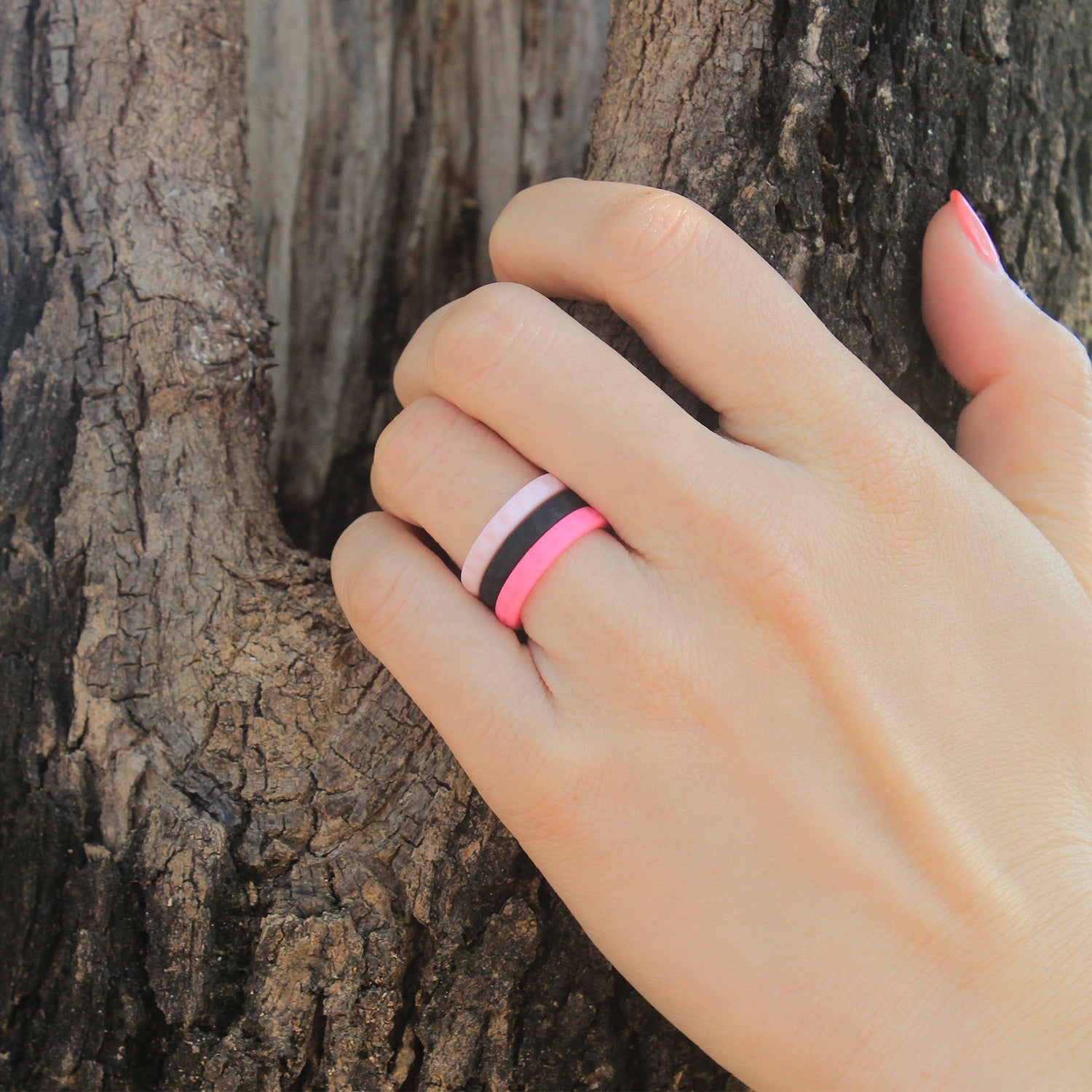 Diamond Cut Silicone Ring for Men – Textured Rubber Band with Geometric Facets, Durable & Stylish Fit