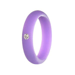 5MM Silicone Ring with Sparkling CZ Diamond – Slim, Flexible & Stylish Alternative for Active Lifestyles