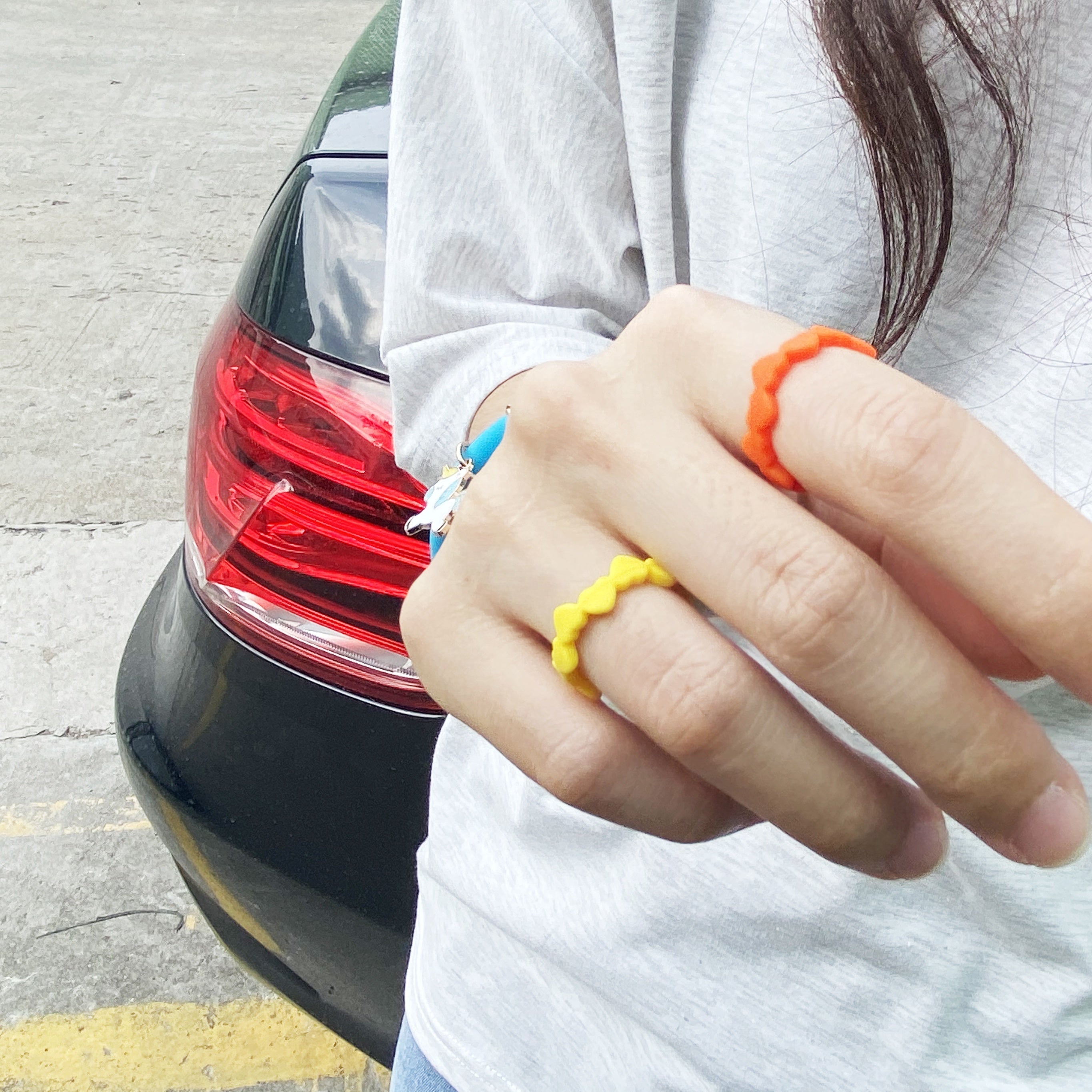 Heart-Shaped Silicone Ring for Women – Flexible, Lightweight & Stylish Wedding Band for Workout & Daily Wear