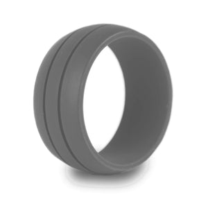 Classic 8.5MM Silicone Ring for Men – Durable Band For Women – Flexible Design with Sleek Dual Line for Everyday Comfort