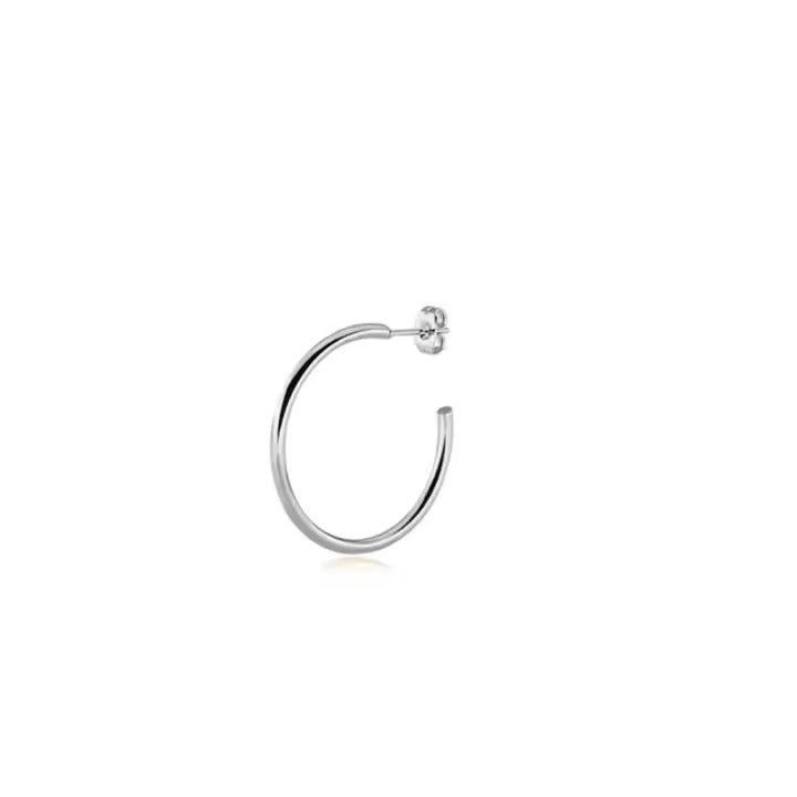 Stainless Steel Hoop Earrings for Men & Women, Gold & Silver Huggie Hoops, Hypoallergenic Everyday Jewelry