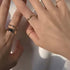 Gold Plated Dainty Link Chain Ring for Women, Stainless Steel, Stackable Minimalist Jewelry, Everyday Band