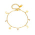 Stainless Steel Multi-Charm Dangle Anklet or Bracelet – Star, Heart, CZ Accents – Gold, Silver & Rose Gold Ankle Jewelry