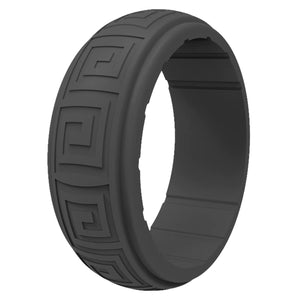 Gyration Twist Silicone Ring for Men – Flexible Rubber Band with Unique Swirl Design, Lightweight & Comfortable