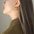 Geometric U-Shape Rectangle Earrings – 18K Gold Plated or Silver Stainless Steel Minimalist Drop Studs