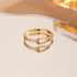 Elegant Teardrop CZ Stone Ring for Women, Stainless Steel Gold & Silver Finish Fashion Jewelry, Hypoallergenic Gift