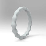Diamond Cut Silicone Ring for Men – Textured Rubber Band with Geometric Facets, Durable & Stylish Fit