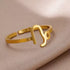Adjustable Zodiac Ring for Women, 12 Constellations Aesthetic Stainless Steel Rings in Gold & Silver, Horoscope Jewelry