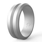 V Shape Silicone Ring for Men – Flexible Rubber Band with Center Cut, Ideal for Work, Gym, and Outdoor Activities