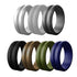 V Shape Silicone Ring for Men – Flexible Rubber Band with Center Cut, Ideal for Work, Gym, and Outdoor Activities