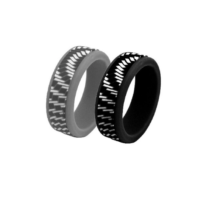 Textured Fiber-Style Silicone Ring for Men – Sleek, Durable Rubber Band with Subtle Grip & Modern Vibes