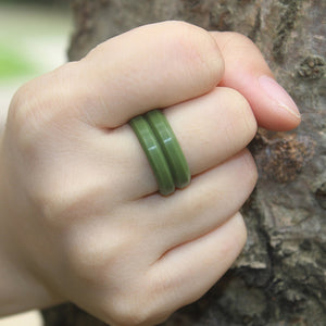 V Shape Silicone Ring for Men – Flexible Rubber Band with Center Cut, Ideal for Work, Gym, and Outdoor Activities