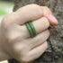 V Shape Silicone Ring for Men – Flexible Rubber Band with Center Cut, Ideal for Work, Gym, and Outdoor Activities