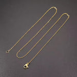 Stainless Steel 1.2mm Cable Chain Necklace in Gold & Silver, Durable Jewelry Chain for Men & Women